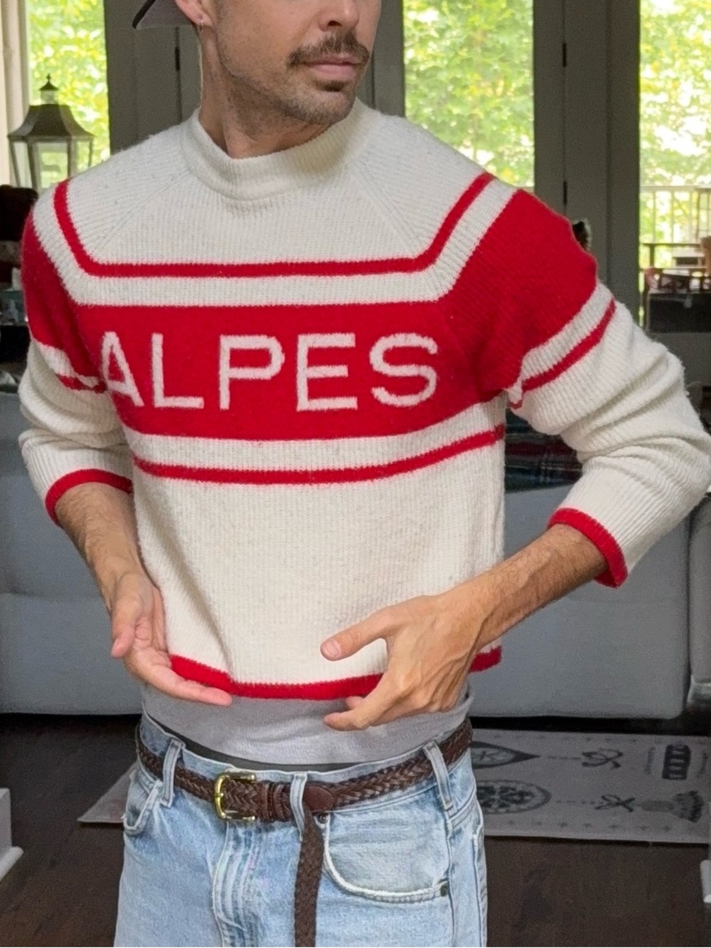 🏔️ H&M Alpes Ski Graphic Knit Sweater XXS